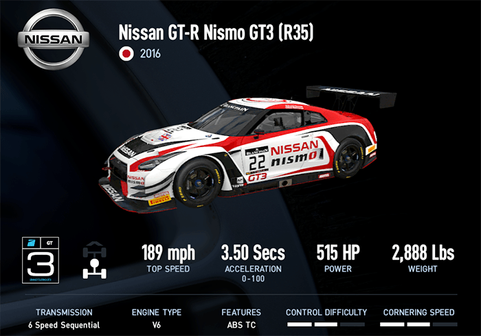 Nissan GT-R Nismo GT3 (R35) (2016)