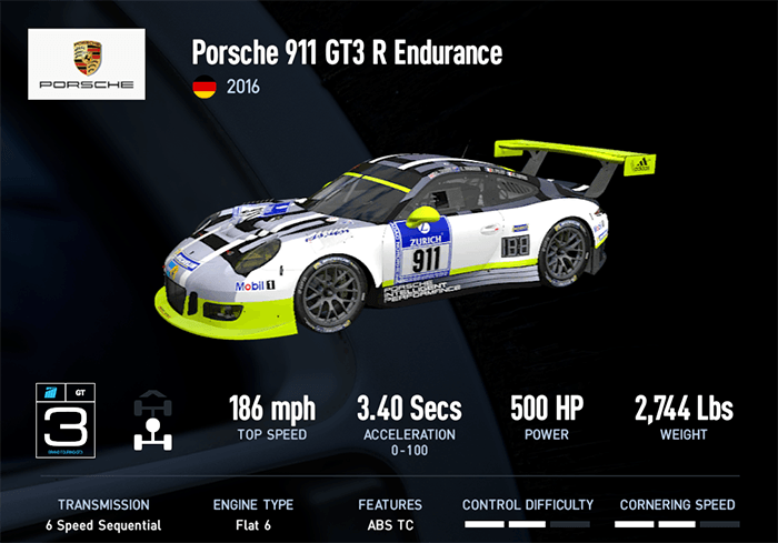 Porsche 911 GT3 R Endurance (2016)